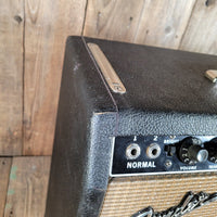 Fender 1964 Pro AA763 Rare Blackpanel Pre CBS 15" Amp Serviced, Excellent - Mahar's Vintage Guitars