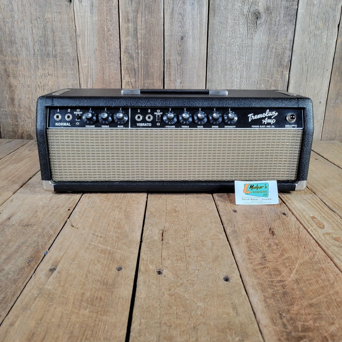 Fender 1964 Tremolux Head Pre CBS FEIC, Serviced, Near Mint - Mahar's Vintage Guitars