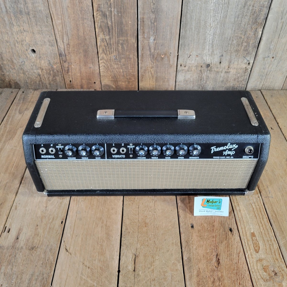 Fender 1964 Tremolux Head Pre CBS FEIC, Serviced, Near Mint - Mahar's Vintage Guitars