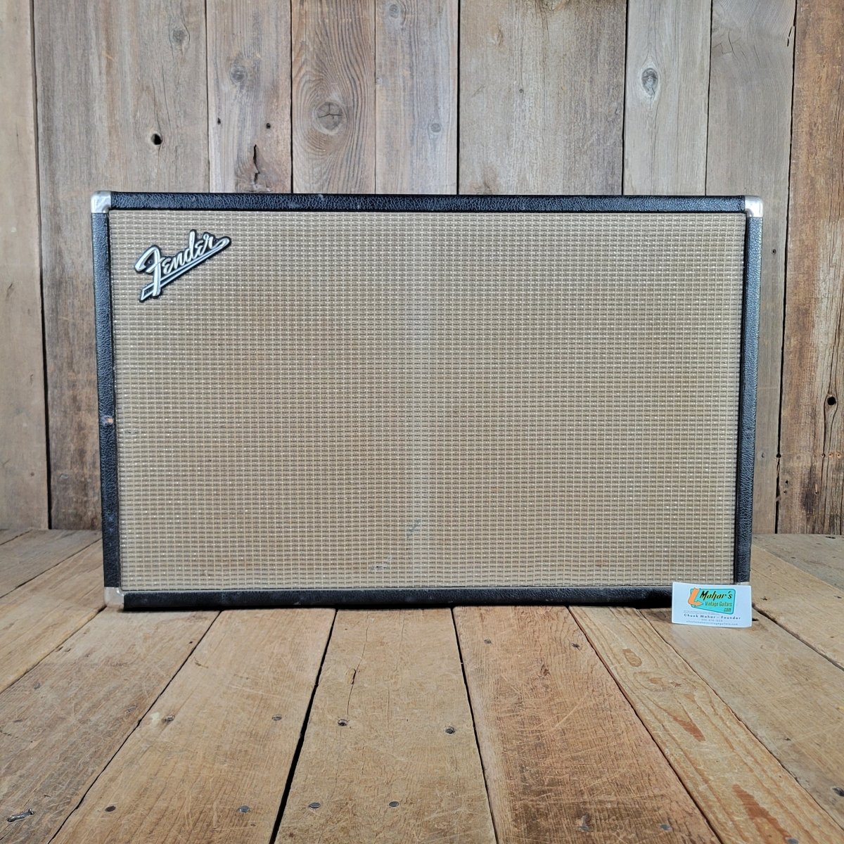 Fender 1965 Bassman 2x12 Cabinet Factory Jensen EM1220 Loaded, Excellent - Mahar's Vintage Guitars