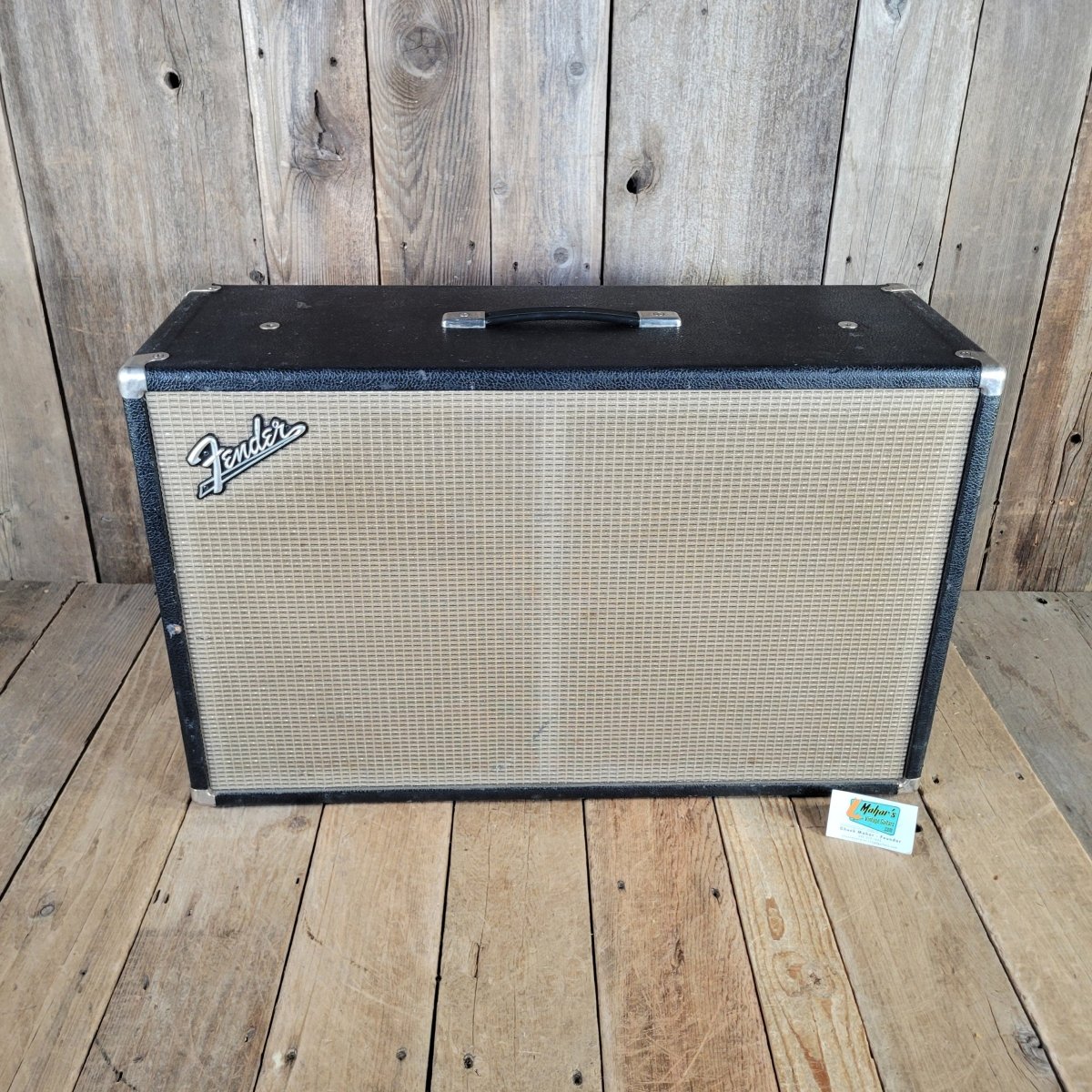 Fender 1965 Bassman 2x12 Cabinet Factory Jensen EM1220 Loaded, Excellent - Mahar's Vintage Guitars