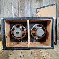 Fender 1965 Bassman 2x12 Cabinet Factory Jensen EM1220 Loaded, Excellent - Mahar's Vintage Guitars