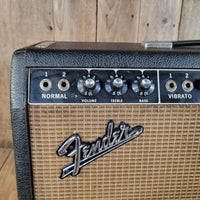 Fender 1965 Deluxe Reverb AB763 Blackface Serviced Very Good - Mahar's Vintage Guitars