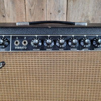Fender 1965 Deluxe Reverb AB763 Blackface Serviced Very Good - Mahar's Vintage Guitars