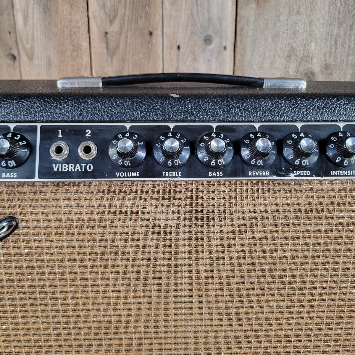 Fender 1965 Deluxe Reverb AB763 Blackface Serviced Very Good - Mahar's Vintage Guitars