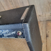 Fender 1965 Deluxe Reverb AB763 Blackface Serviced Very Good - Mahar's Vintage Guitars
