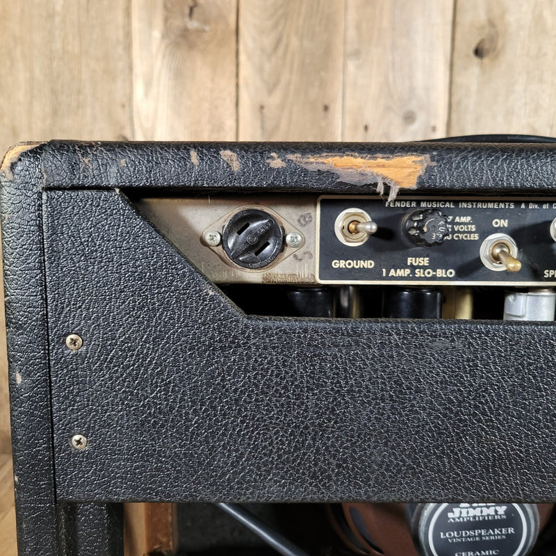 Fender 1965 Princeton Reverb Black Panel – Nickel - Plated Chassis, Vintage Handwired Tube Amp - Mahar's Vintage Guitars