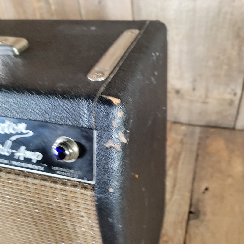 Fender 1965 Princeton Reverb Black Panel – Nickel - Plated Chassis, Vintage Handwired Tube Amp - Mahar's Vintage Guitars