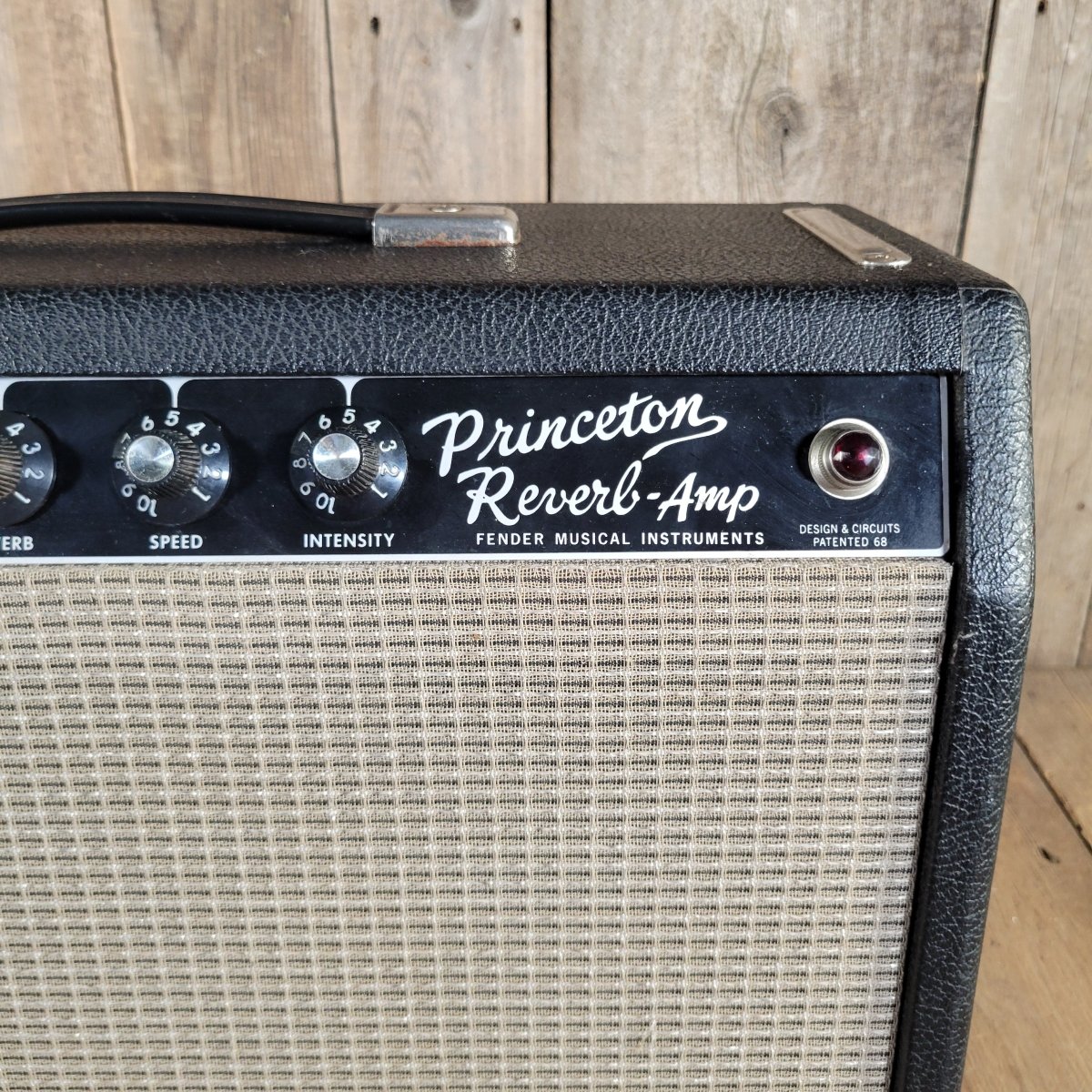 Fender 1965 Princeton Reverb Black Panel with Pre CBS features - Mahar's Vintage Guitars