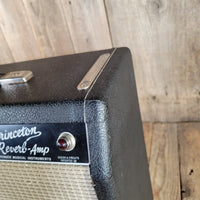 Fender 1965 Princeton Reverb Black Panel with Pre CBS features - Mahar's Vintage Guitars