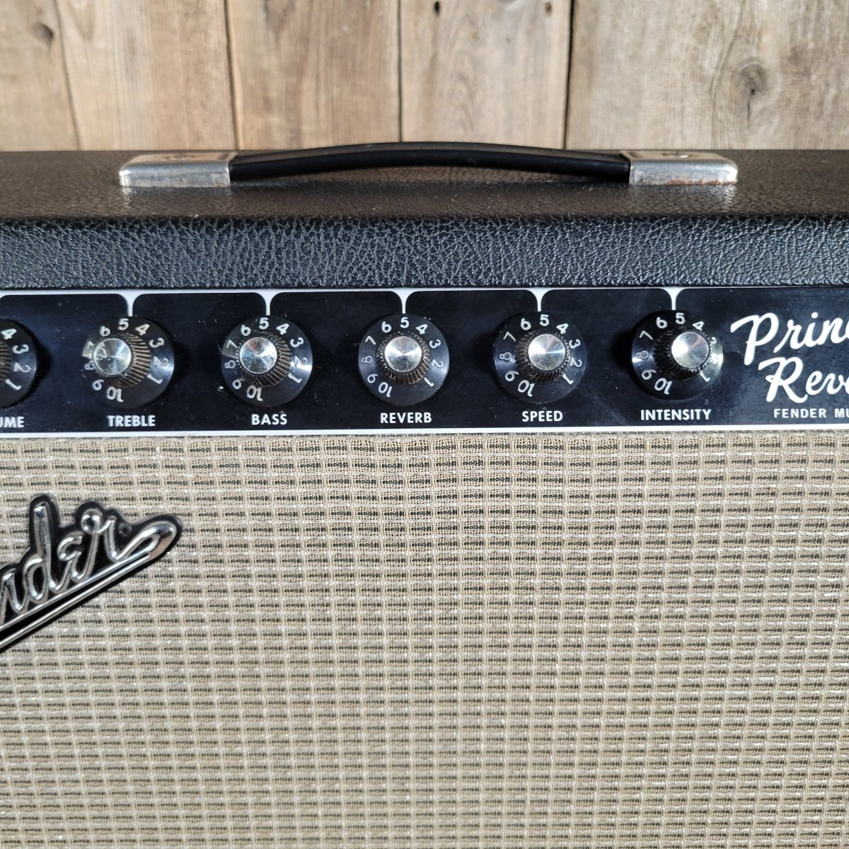 Fender 1965 Princeton Reverb Black Panel with Pre CBS features - Mahar's Vintage Guitars