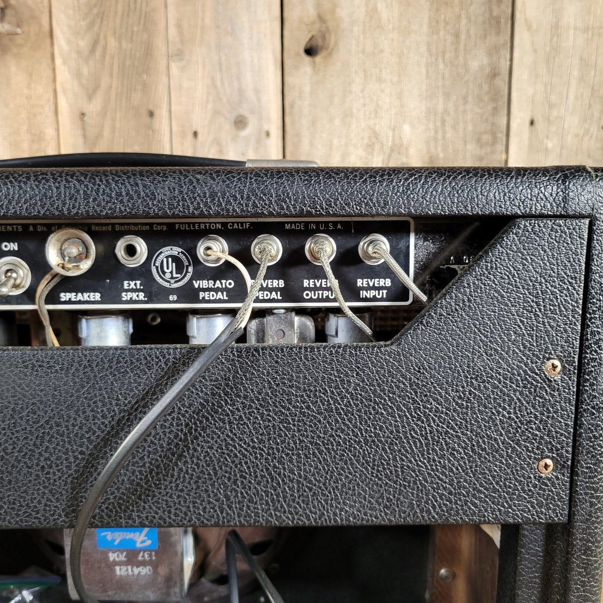 Fender 1965 Princeton Reverb Black Panel with Pre CBS features - Mahar's Vintage Guitars