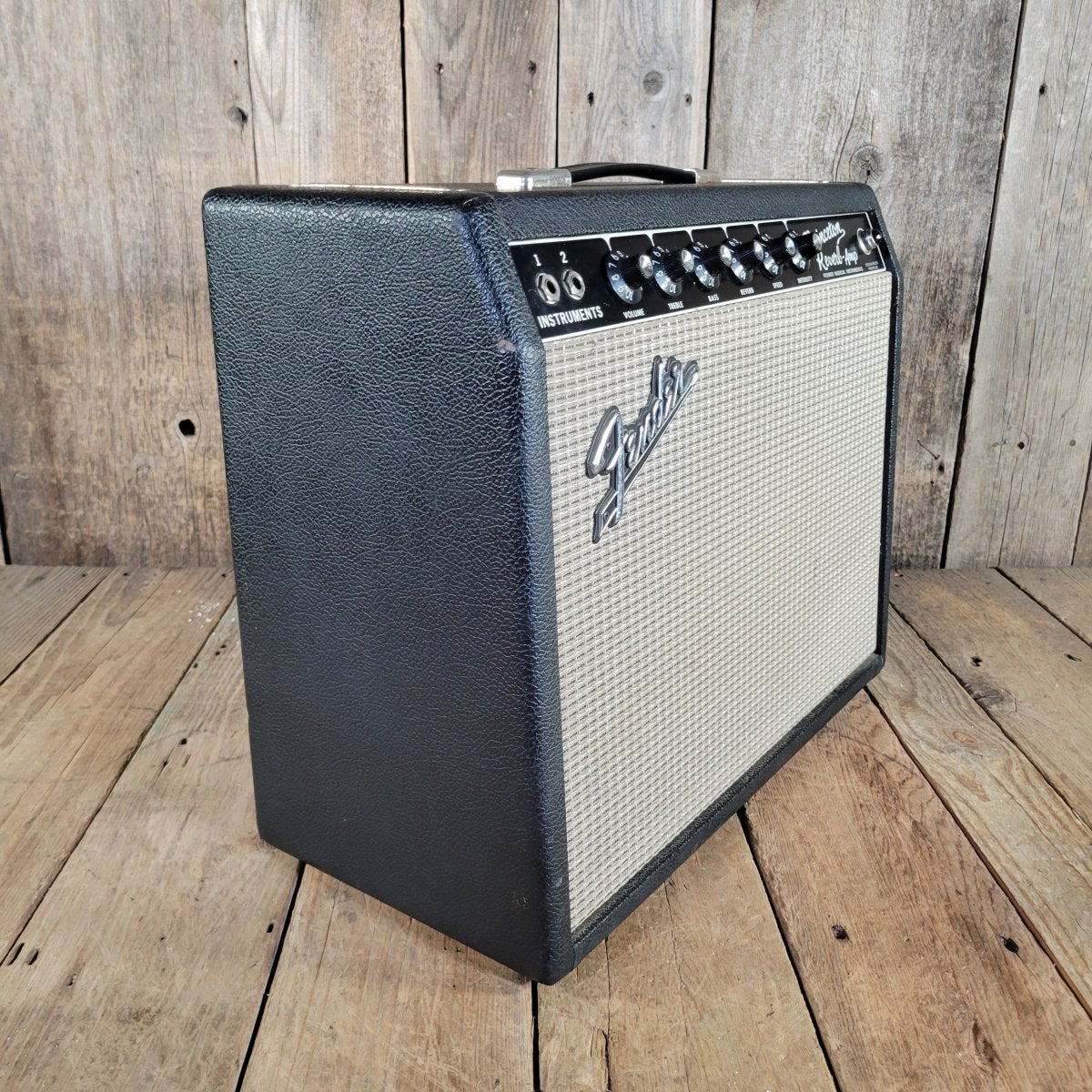 Fender 1965 Princeton Reverb Black Panel with Pre CBS features - Mahar's Vintage Guitars