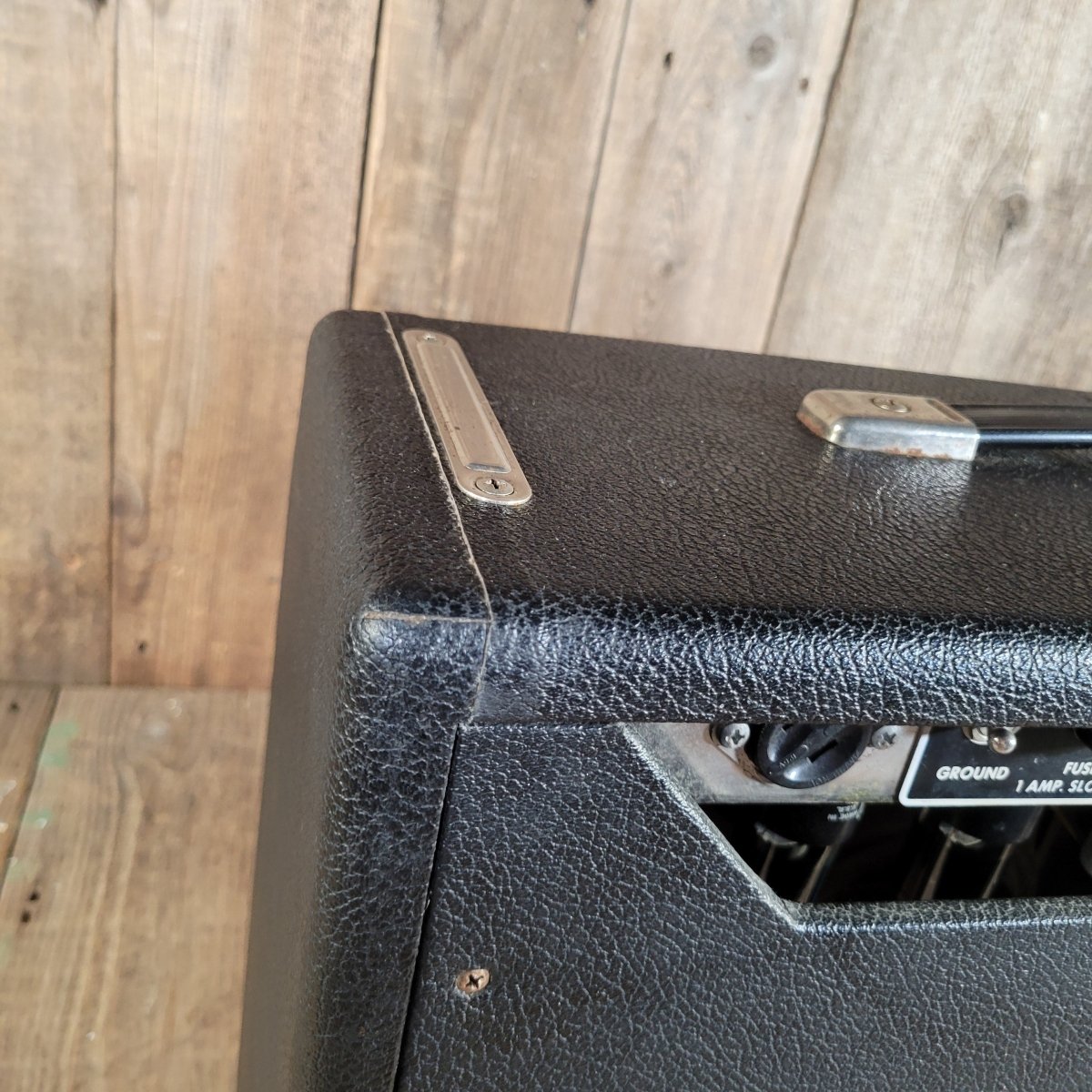 Fender 1965 Princeton Reverb Black Panel with Pre CBS features - Mahar's Vintage Guitars