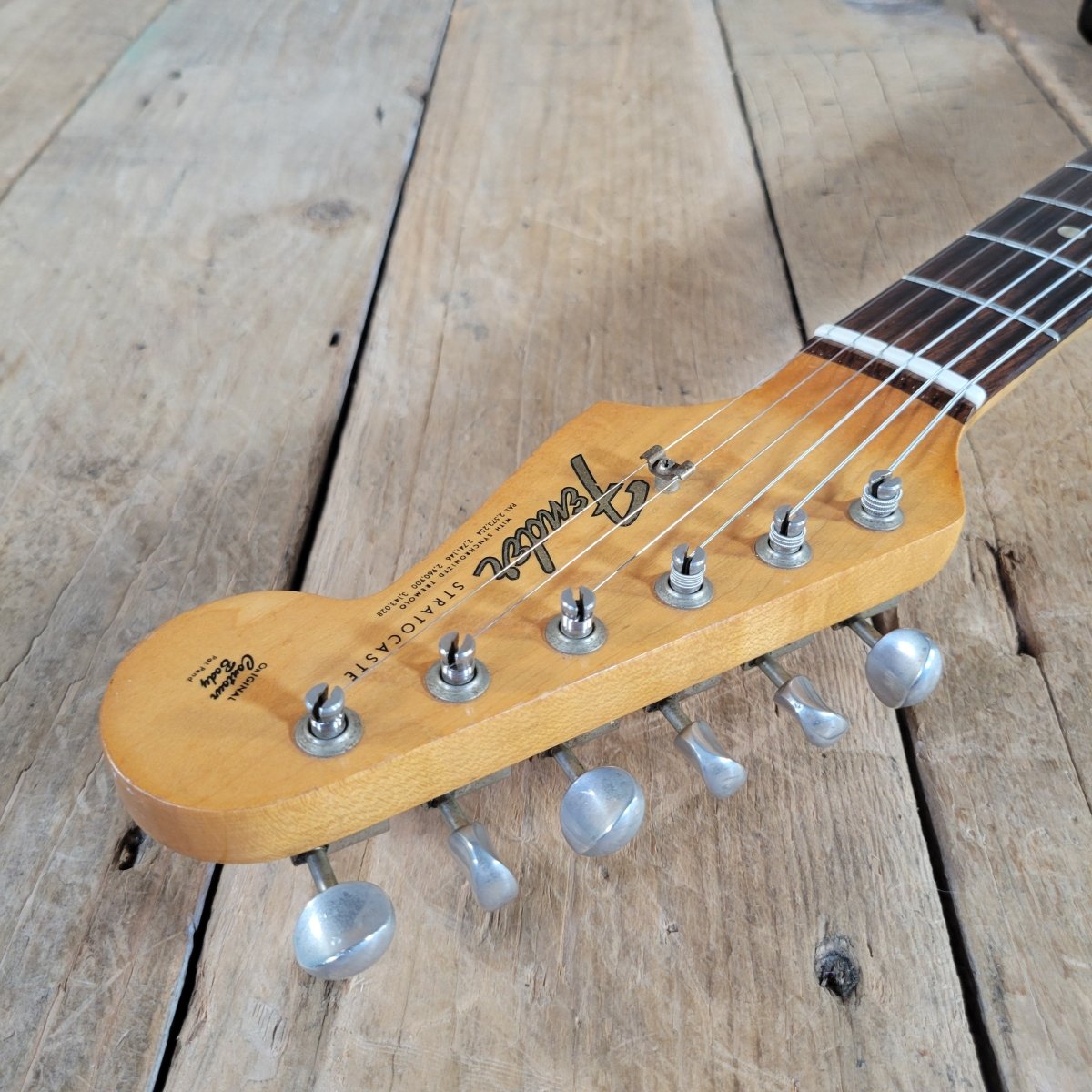 Fender 1965 Stratocaster Pre CBS L Plate w/ 1964 neck / pickup dates, 1st Week of '65 Pots - Mahar's Vintage Guitars