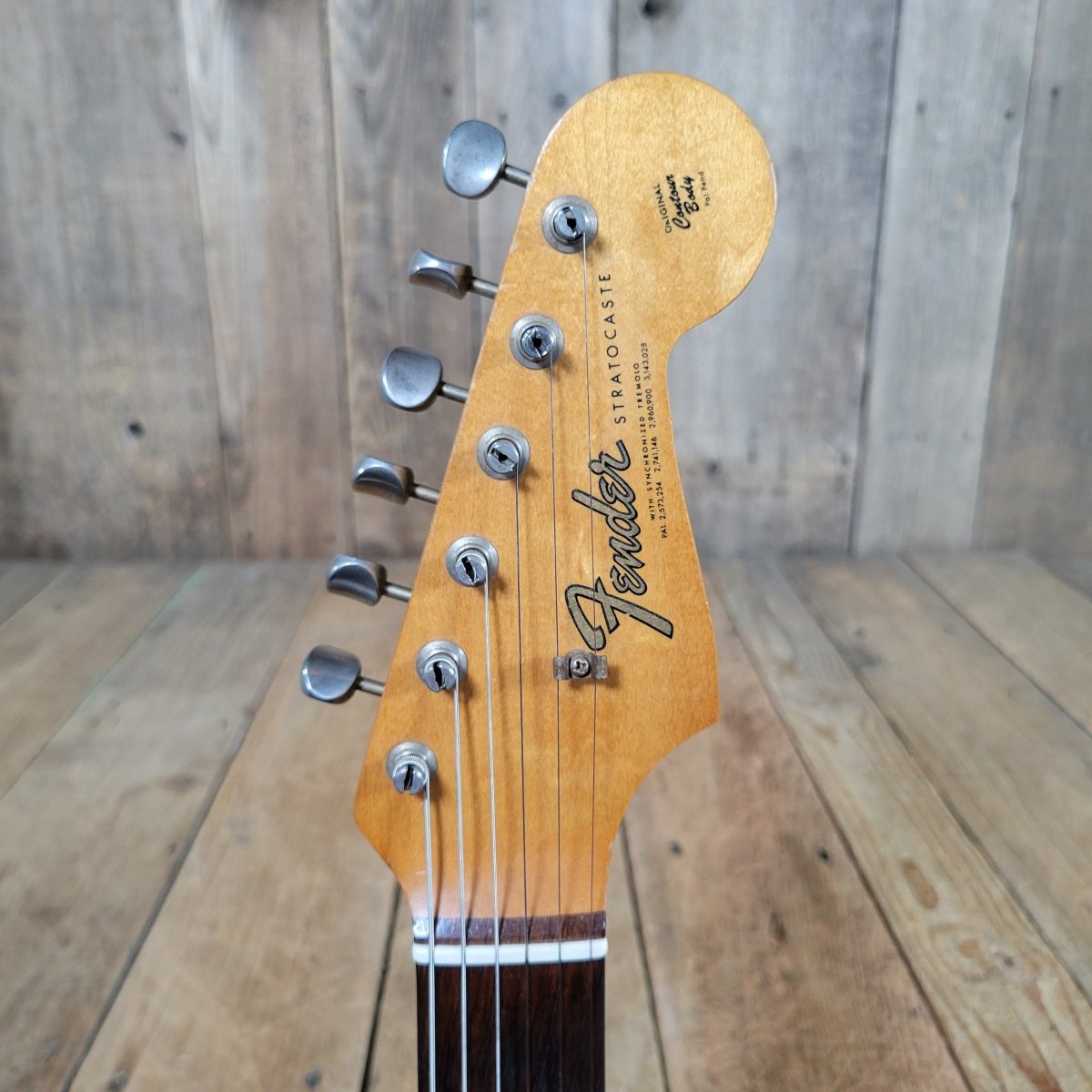 Fender 1965 Stratocaster Pre CBS L Plate w/ 1964 neck / pickup dates, 1st Week of '65 Pots - Mahar's Vintage Guitars