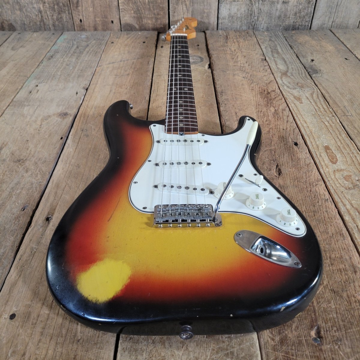 Fender 1965 Stratocaster Pre CBS L Plate w/ 1964 neck / pickup dates, 1st Week of '65 Pots - Mahar's Vintage Guitars