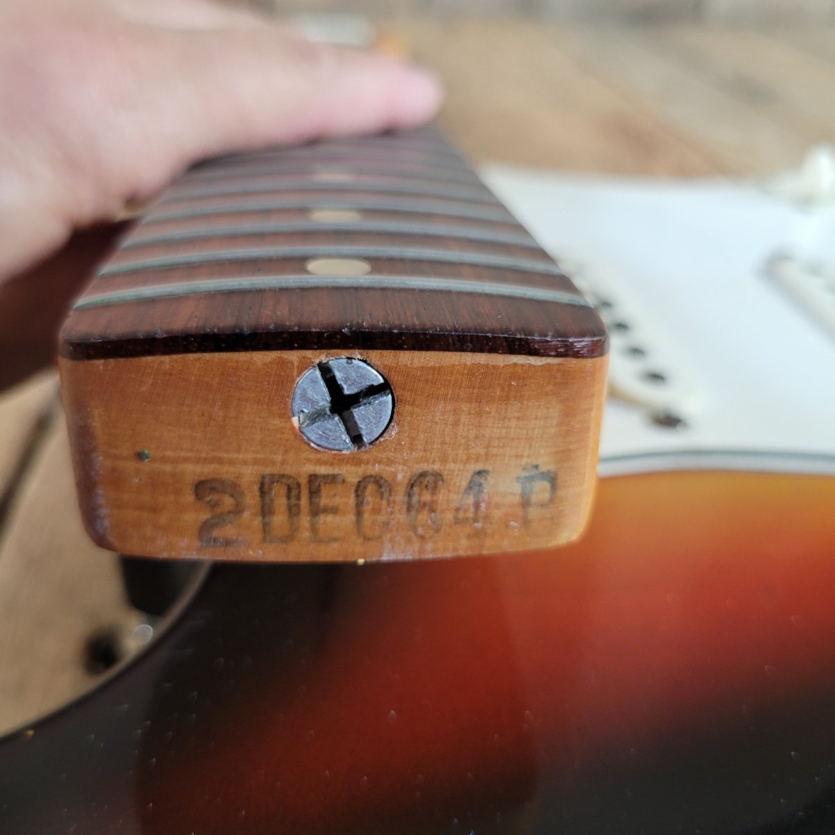 Fender 1965 Stratocaster Pre CBS L Plate w/ 1964 neck / pickup dates, 1st Week of '65 Pots - Mahar's Vintage Guitars