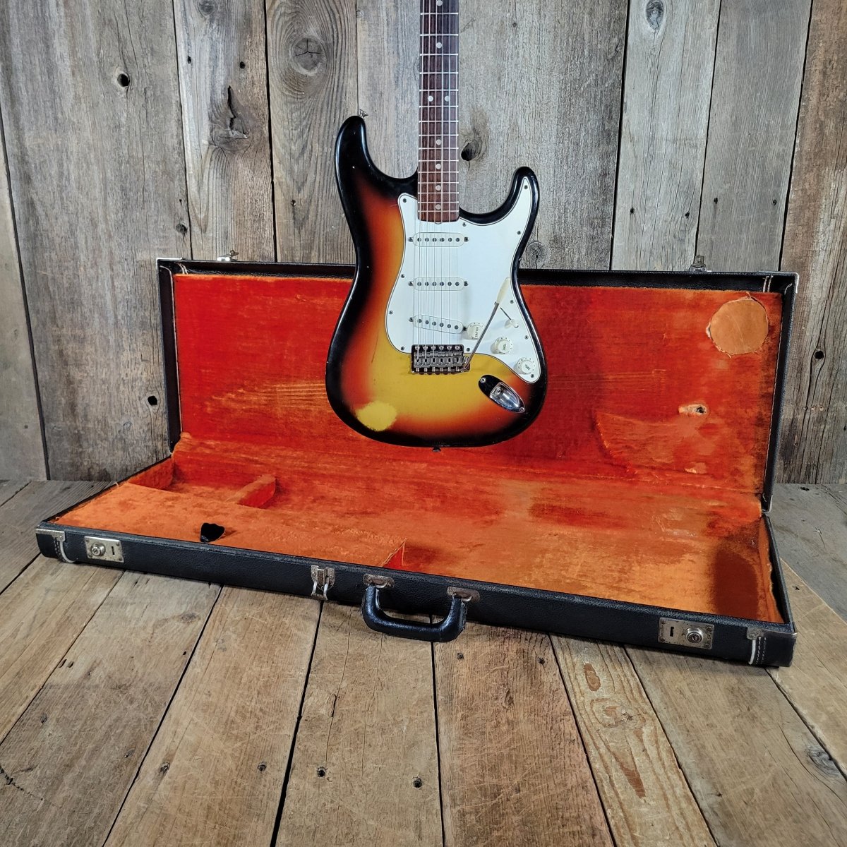 Fender 1965 Stratocaster Pre CBS L Plate w/ 1964 neck / pickup dates, 1st Week of '65 Pots - Mahar's Vintage Guitars