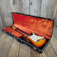 Fender 1965 Stratocaster Sunburst Non-Orig Hard Case, Very Good - Mahar's Vintage Guitars