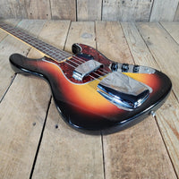 Fender 1966 Jazz Bass Sunburst All Original w/Original Case & Strap Excellent - Mahar's Vintage Guitars