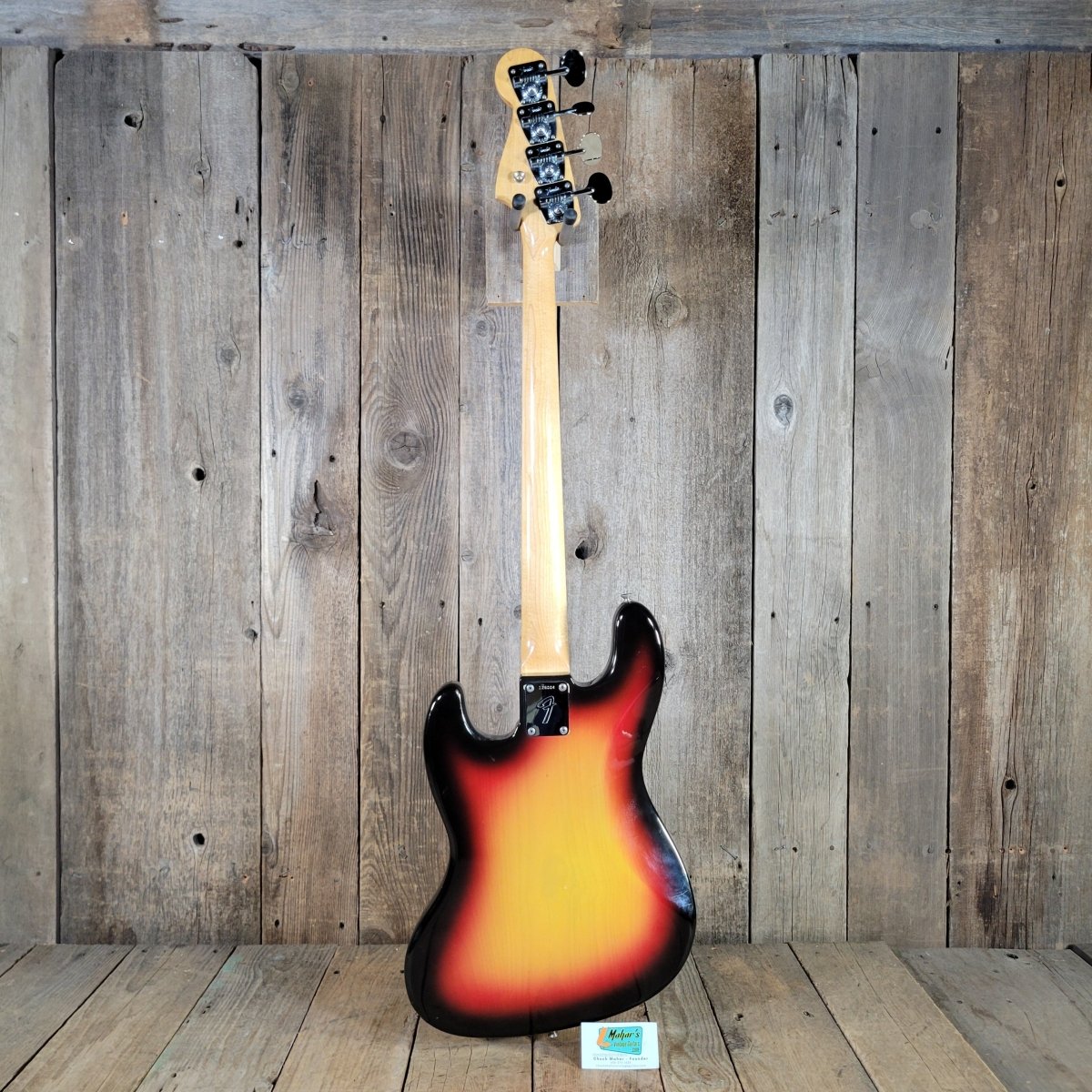 Fender 1966 Jazz Bass Sunburst All Original w/Original Case & Strap Excellent - Mahar's Vintage Guitars