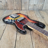 Fender 1966 Jazz Bass Sunburst All Original w/Original Case & Strap Excellent - Mahar's Vintage Guitars