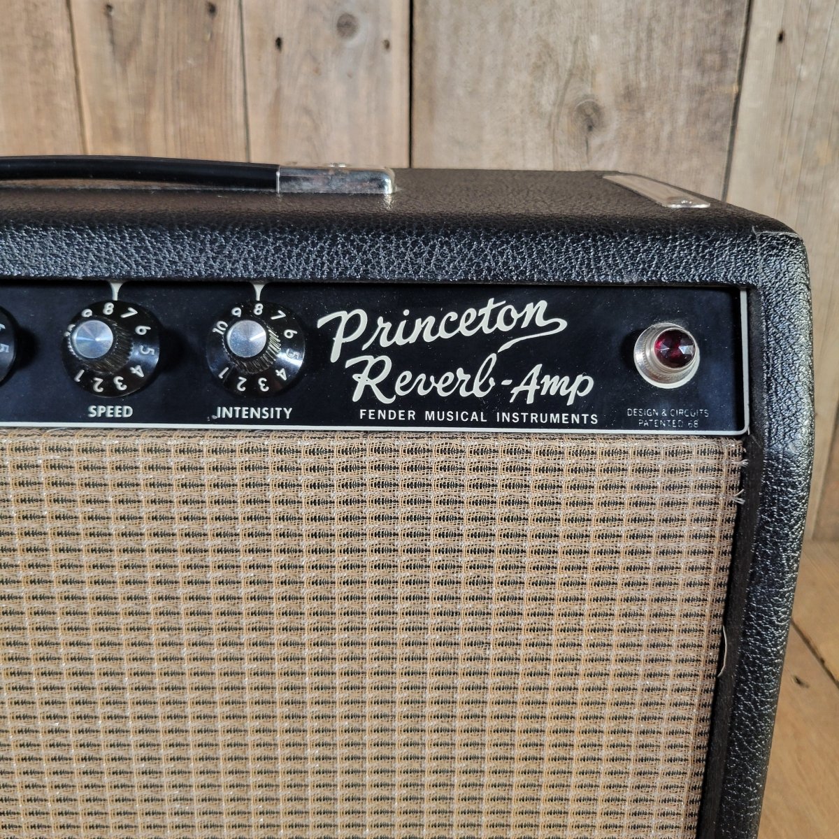 Fender 1967 Princeton Reverb AA1164 Blackpanel Near Mint - Mahar's Vintage Guitars