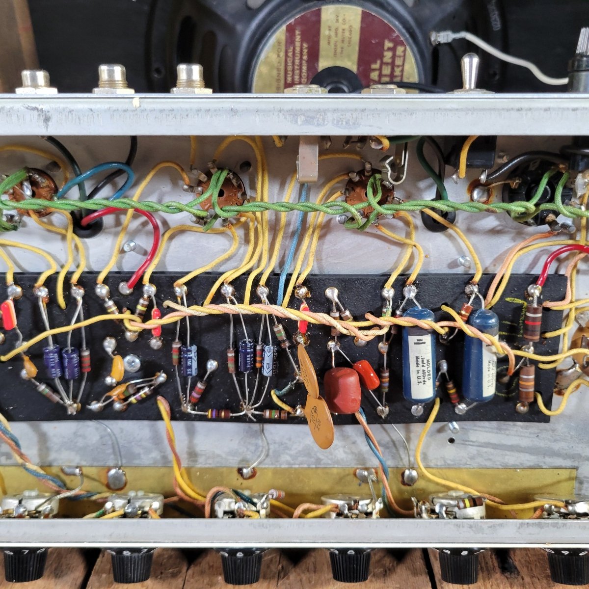 Fender 1967 Princeton Reverb AA1164 Blackpanel Near Mint - Mahar's Vintage Guitars