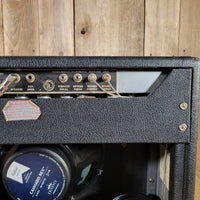 Fender 1968 Deluxe Reverb AB763 Drip Edge Silver Panel, Serviced, Very Good - Mahar's Vintage Guitars