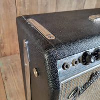 Fender 1968 Deluxe Reverb AB763 Drip Edge Silver Panel, Serviced, Very Good - Mahar's Vintage Guitars