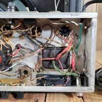 Fender 1968 Deluxe Reverb AB763 Drip Edge Silver Panel, Serviced, Very Good - Mahar's Vintage Guitars