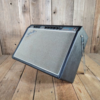 Fender 1968 Deluxe Reverb AB763 Drip Edge Silver Panel, Serviced, Very Good - Mahar's Vintage Guitars