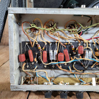 Fender 1968 Deluxe Reverb AB763 Drip Edge Silver Panel, Serviced, Very Good - Mahar's Vintage Guitars