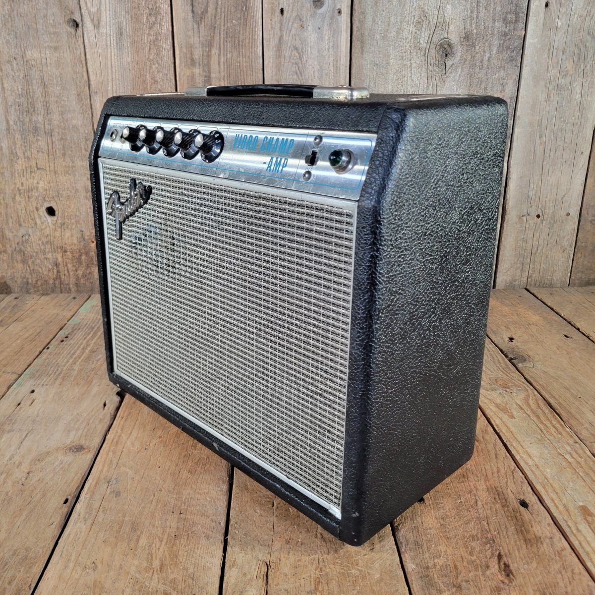 Fender 1968 Vibro Champ Drip Edge Silverface Serviced Good - Mahar's Vintage Guitars