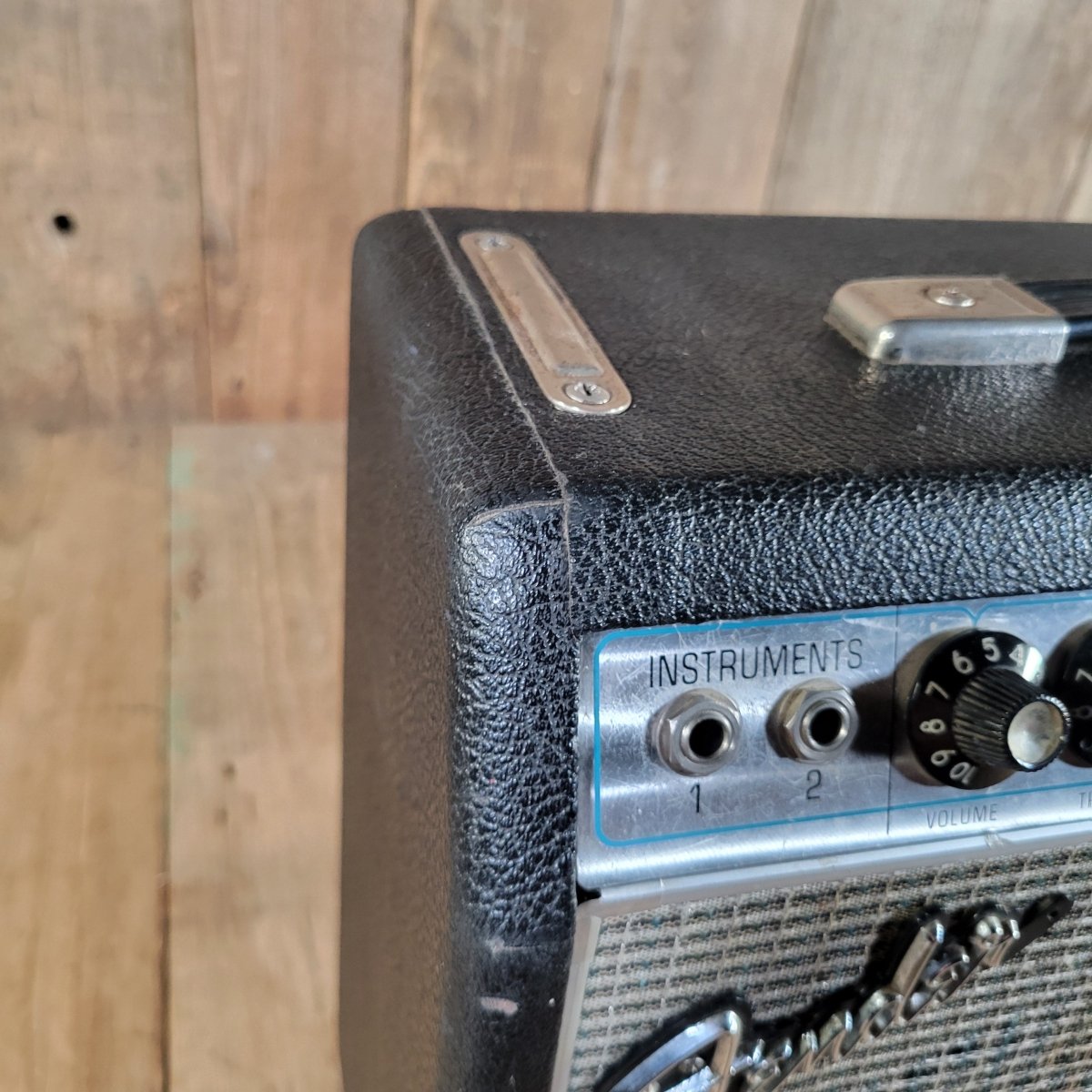 Fender 1968 Vibro Champ Drip Edge Silverface Serviced Good - Mahar's Vintage Guitars
