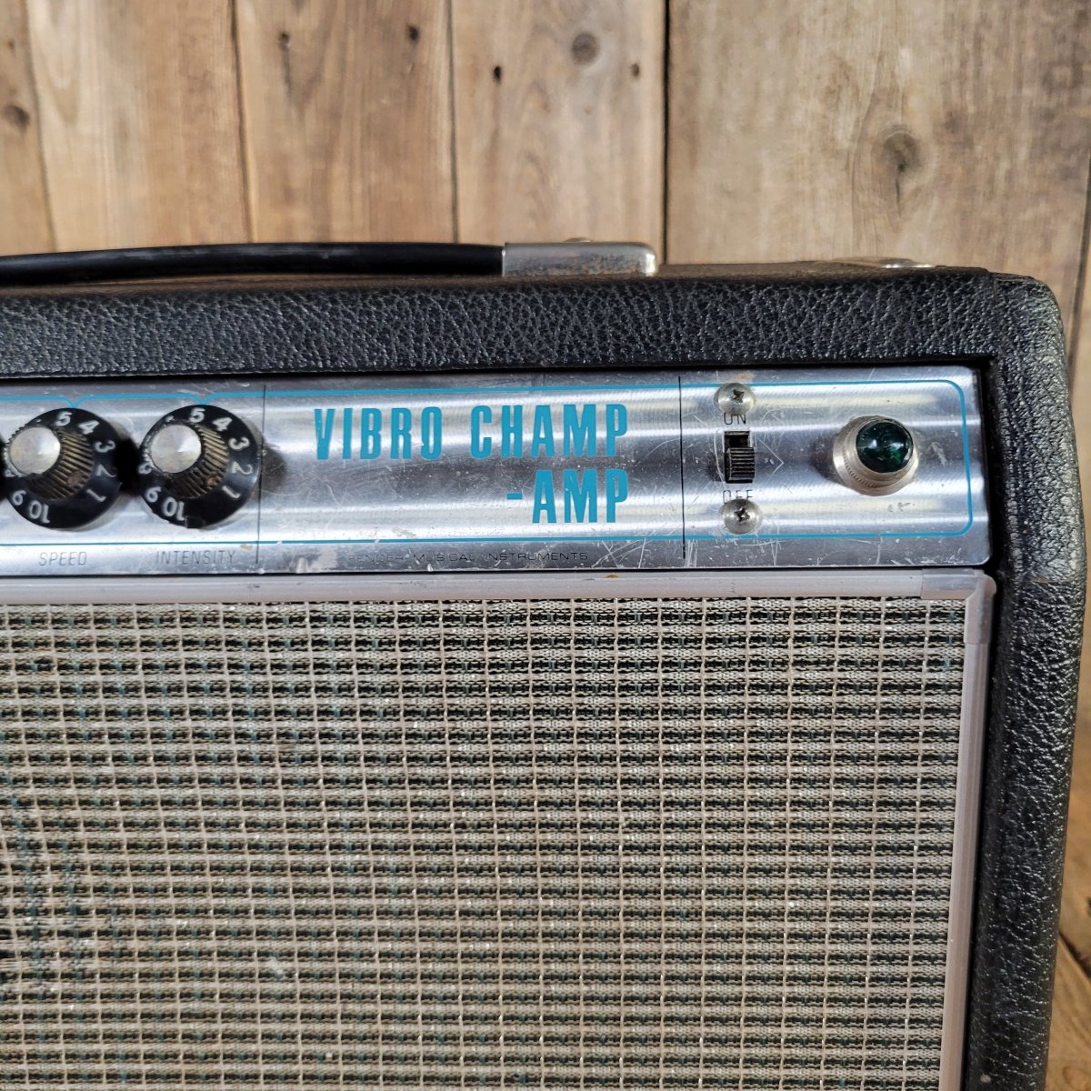 Fender 1968 Vibro Champ Drip Edge Silverface Serviced Good - Mahar's Vintage Guitars