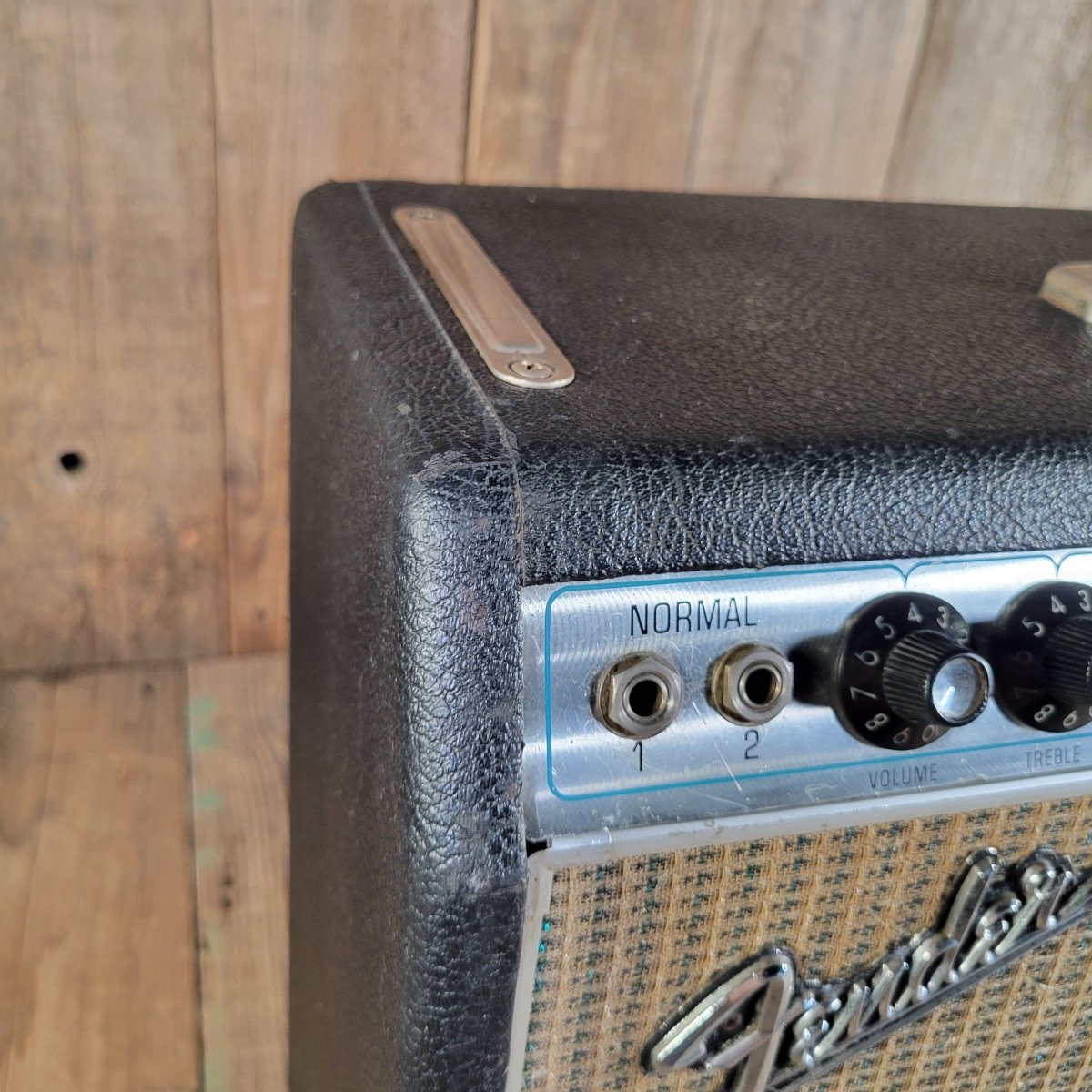 Fender 1969 Deluxe Reverb Drip Edge Serviced Weber Blue 12-A - Mahar's Vintage Guitars