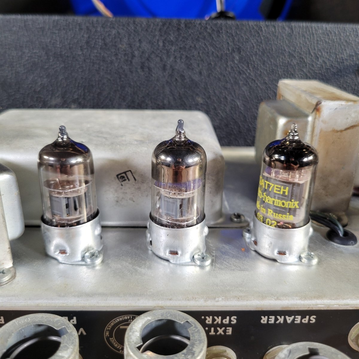 Fender 1969 Deluxe Reverb Drip Edge Serviced Weber Blue 12-A - Mahar's Vintage Guitars