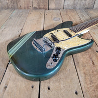 Fender 1969 Mustang Competition Burgundy w/Rare Lefty Case Excellent - Mahar's Vintage Guitars