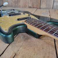 Fender 1969 Mustang Competition Burgundy w/Rare Lefty Case Excellent - Mahar's Vintage Guitars