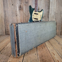 Fender 1969 Mustang Competition Burgundy w/Rare Lefty Case Excellent - Mahar's Vintage Guitars
