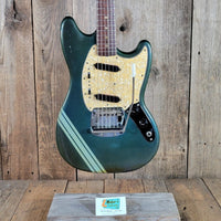 Fender 1969 Mustang Competition Burgundy w/Rare Lefty Case Excellent - Mahar's Vintage Guitars