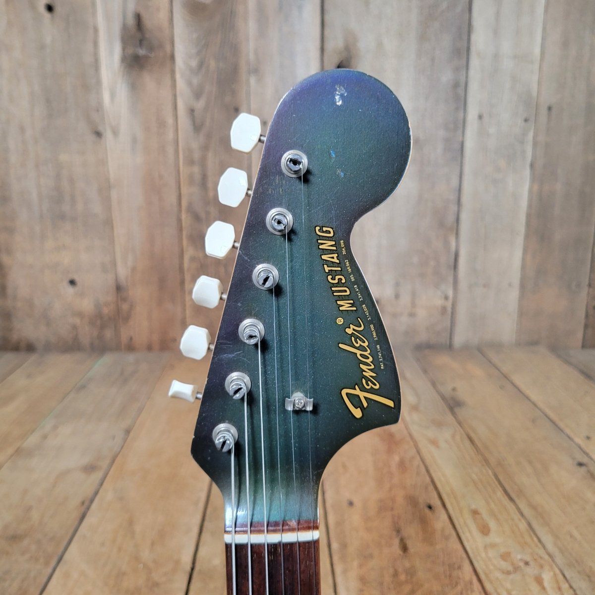 Fender 1969 Mustang Competition Burgundy w/Rare Lefty Case Excellent - Mahar's Vintage Guitars