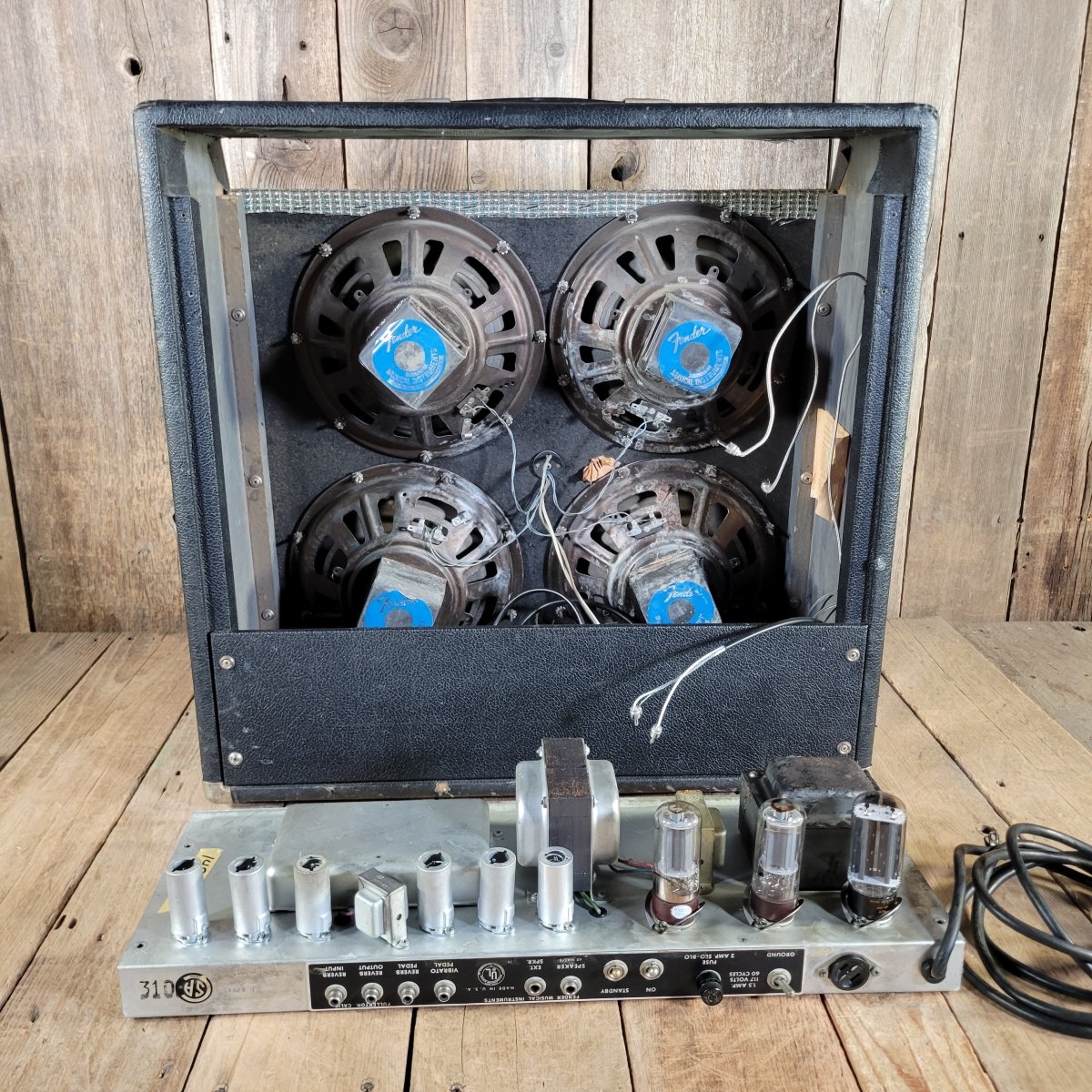 Fender 1970 Super Reverb Original CTS Speakers, Very Good - Mahar's Vintage Guitars