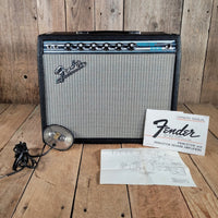 Fender 1972 Princeton Reverb Silverface W/ Manual, Very Good - Mahar's Vintage Guitars