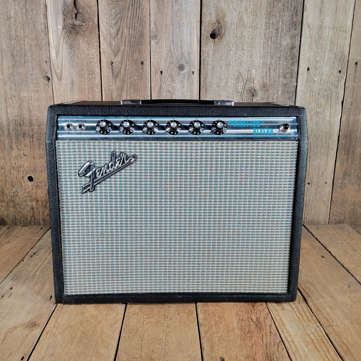 Fender 1972 Princeton Reverb Silverface W/ Manual, Very Good - Mahar's Vintage Guitars
