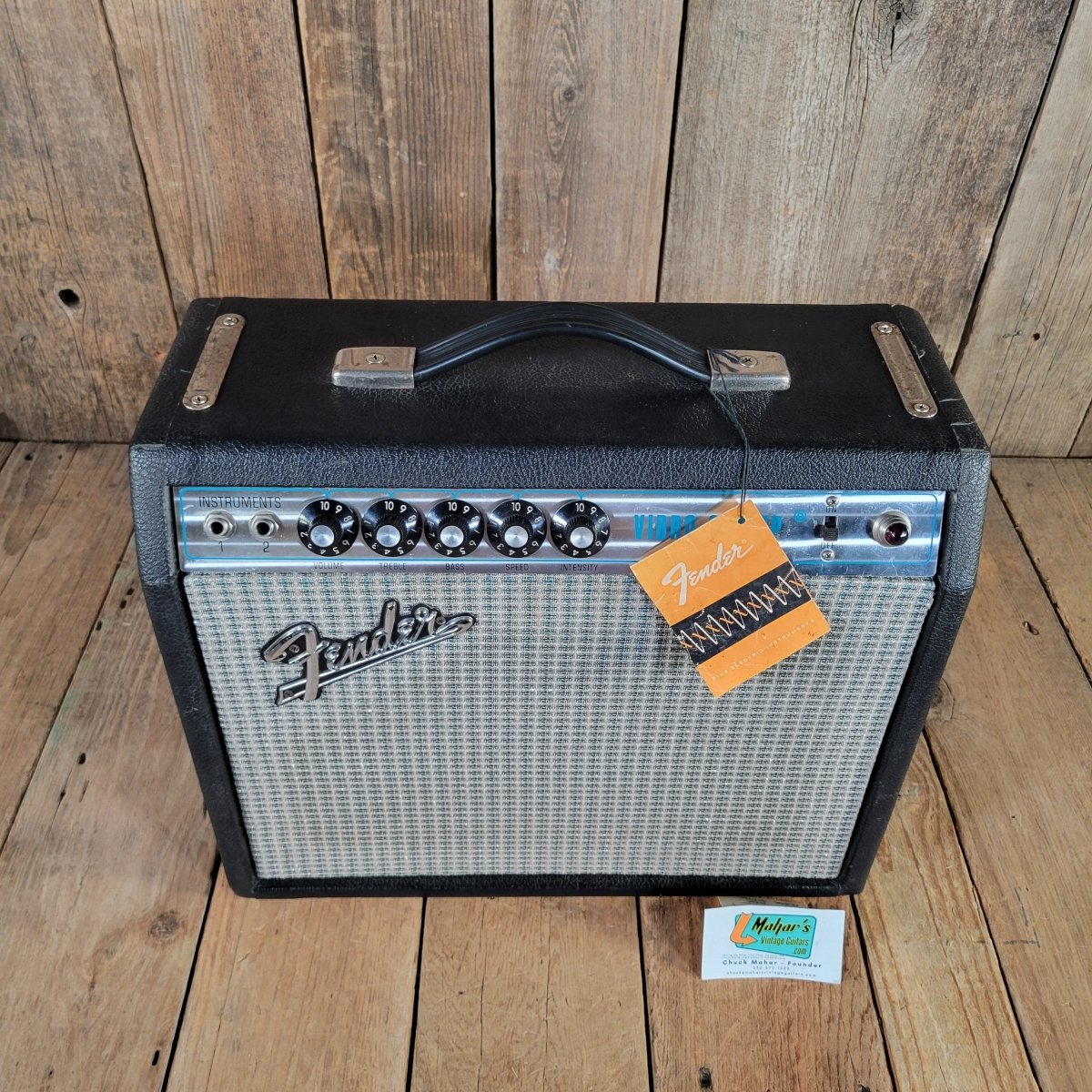 Fender 1972 Vibro Champ Super Clean With Hang Tag, Serviced, Excellent - Mahar's Vintage Guitars