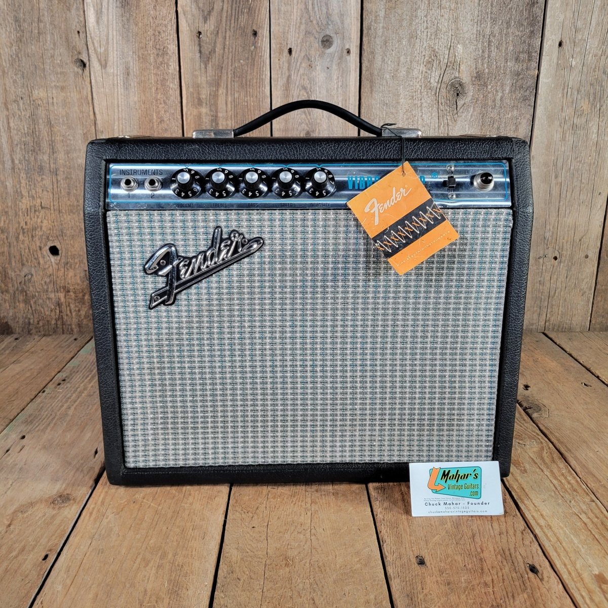 Fender 1972 Vibro Champ Super Clean With Hang Tag, Serviced, Excellent - Mahar's Vintage Guitars