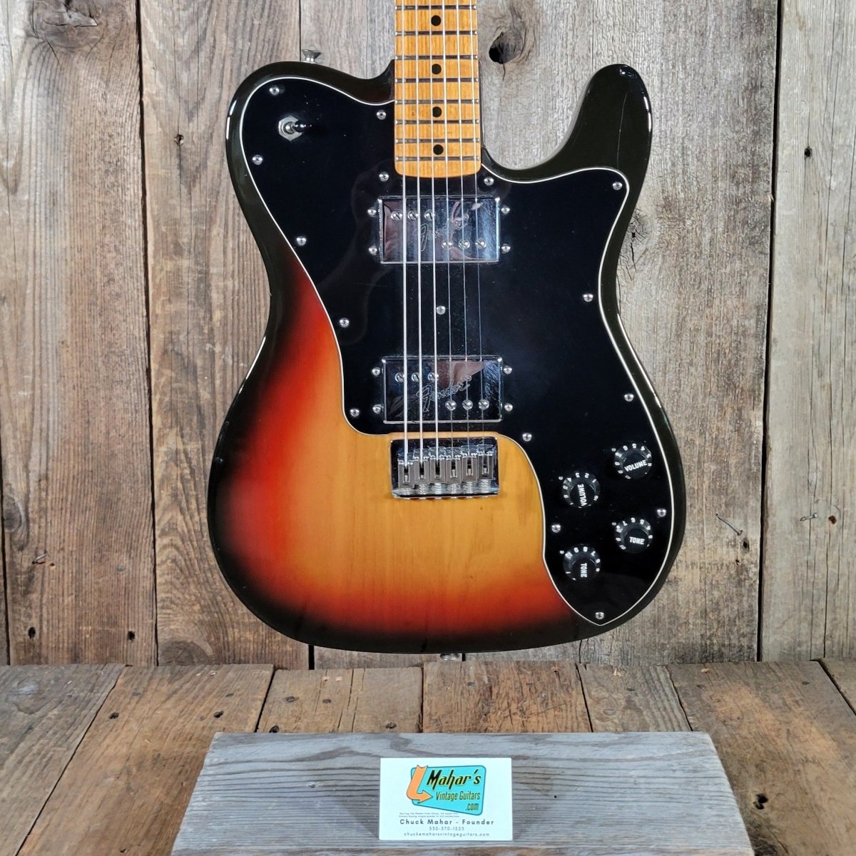 Fender 1977 - 78 Telecaster Deluxe Sunburst W/ Original Case, Excellent - Mahar's Vintage Guitars